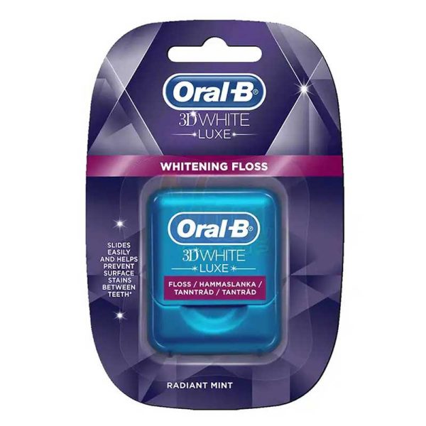 نخ دندان 35 متری اورال بی مدل 3d white luxe oral-b