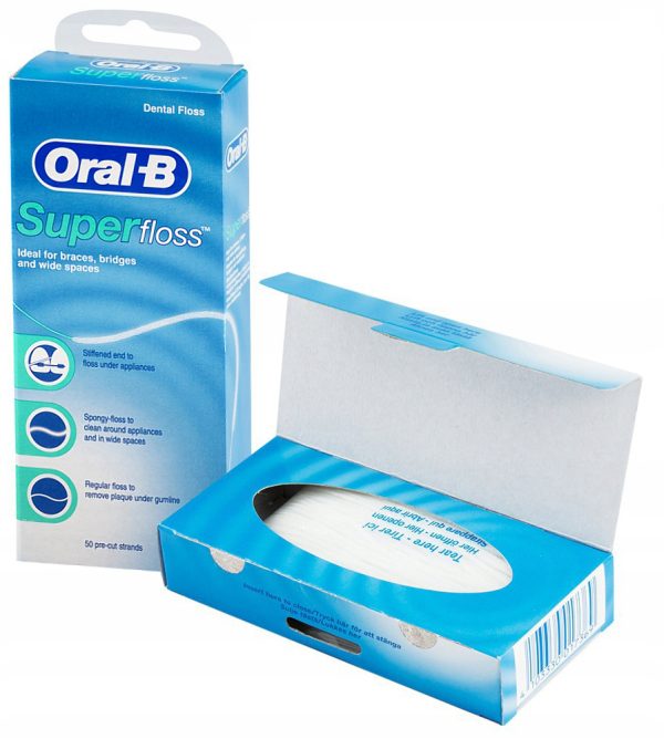 نخ دندان اورال-بی مدل سوپرفلاس Oral-B Superfloss