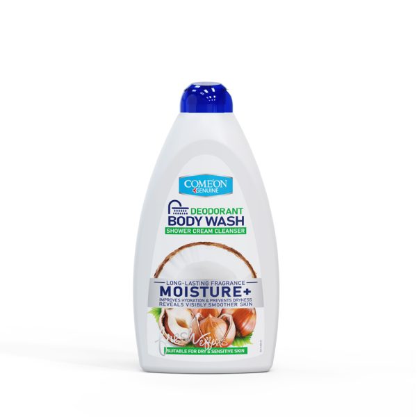 شامپو بدن ژلی کامان مناسب پوست خشک و حساس COME'ON BODY WASH MOISTURE(510ML)