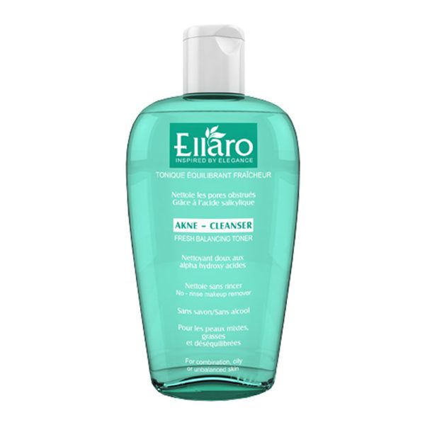 تونر پاک کننده فرش بالانسینگ آکنه کلینزر الارو Ellaro Akne Cleanser