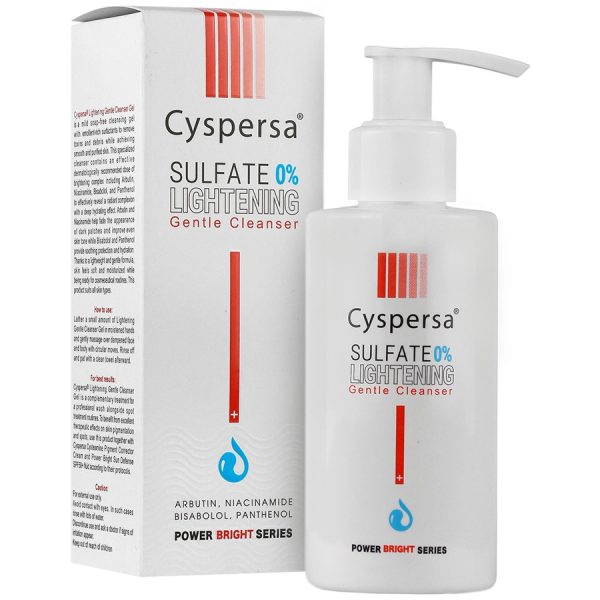 ژل شستشوی صورت سیسپرسا مدل ضد لک Lightening Gentle Cleanser