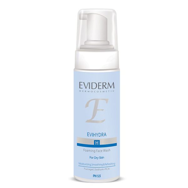 فوم شستشوی صورت اویدرم مناسب پوست خوشک Eviderm Evihydra