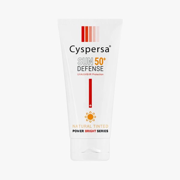 کرم ضد آفتاب رنگی سیسپرسا مدل روشن کننده Cyspersa Sun Defense SPF50
