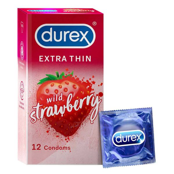 durex extra thin strawberry