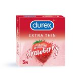 کاندوم دورکس 3 عددي durex extra thin strawberry