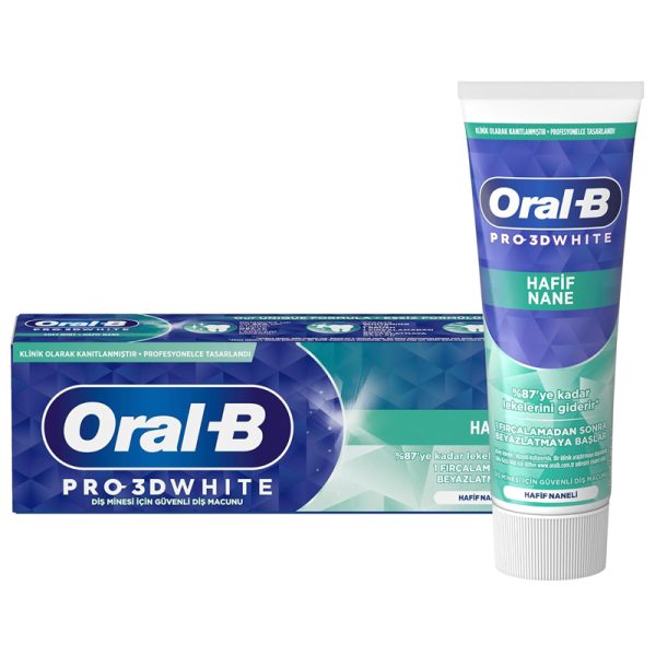 خميردندان اورال بي مدل Pro 3dwhite soft mint